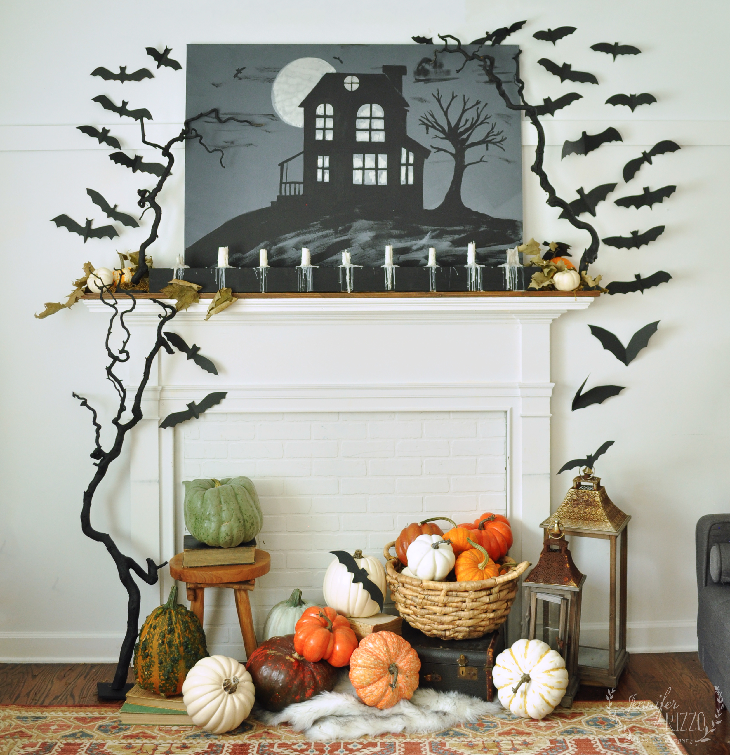 Learn how to paint Halloween decorations using a HomeRight paint sprayer. The sprayer makes it easy to paint twisty branches and fall pumpkins!