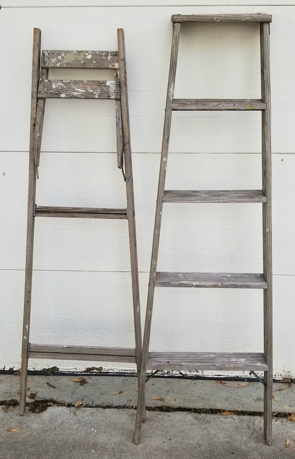 How to Finish Paint an Old Wooden Ladder 