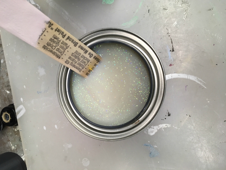 Glitter Paint Stiring