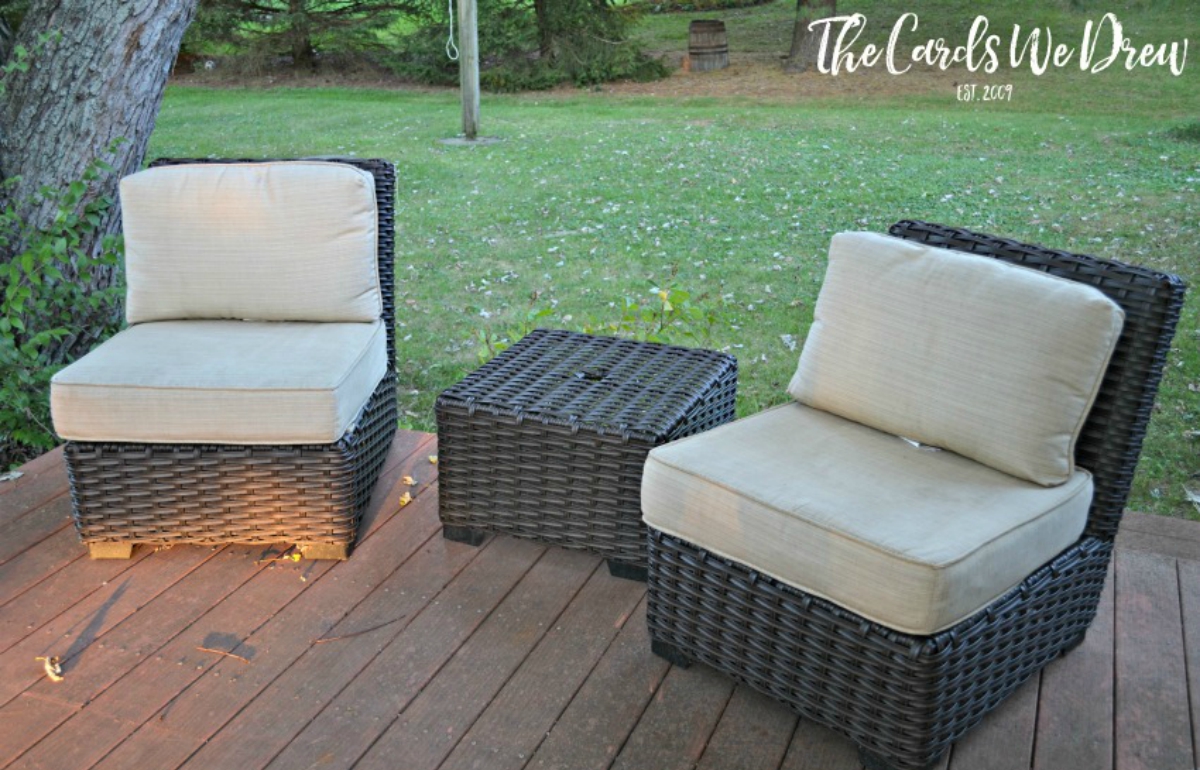 How to Clean Patio Cushions by The Cards We Drew