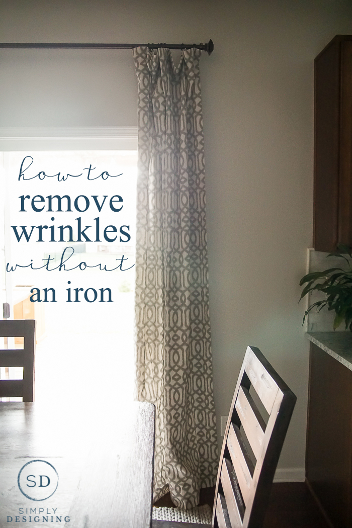 How to Remove Wrinkles from Curtains without an Iron - such an easy trick that will save you so much time