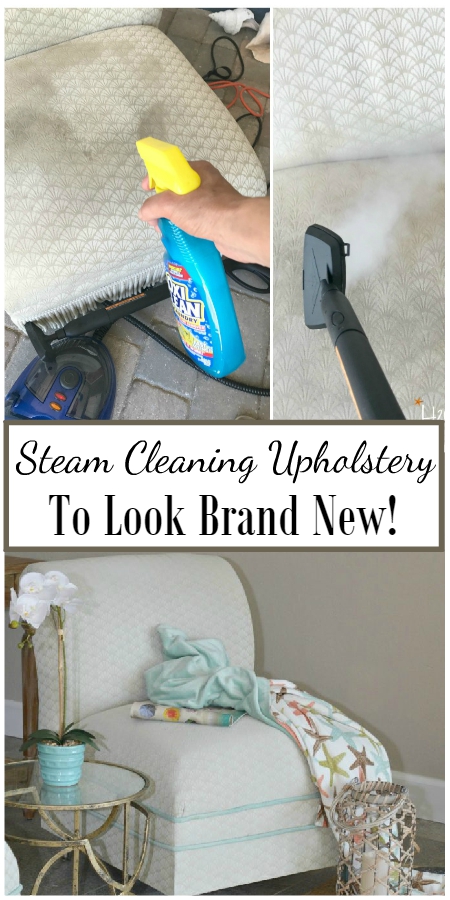 Steam cleaning upholstery to look brand new