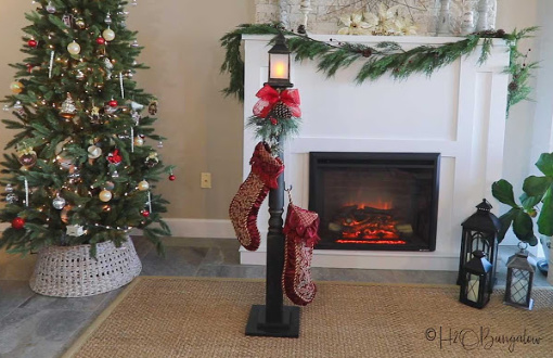 DIY Freestanding Stocking Lantern