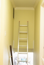 Ladder for painting stairwell