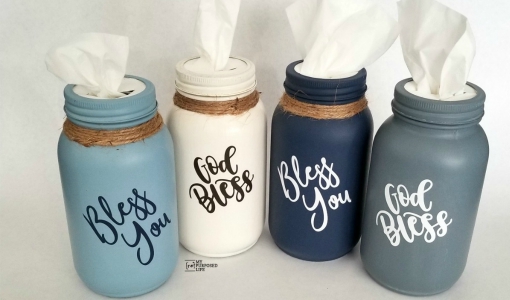 Painting Mason Jars with a Super Finish Max