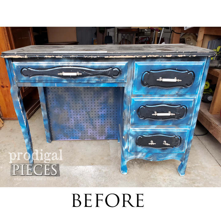 Discover how an old, discarded desk was given a french provincial makeover using HomeRight tools and a little bit of elbow grease.