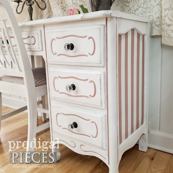 Discover how an old, discarded desk was given a french provincial makeover using HomeRight tools and a little bit of elbow grease.