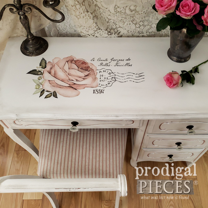 Discover how an old, discarded desk was given a french provincial makeover using HomeRight tools and a little bit of elbow grease.