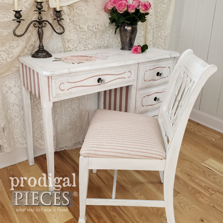 Discover how an old, discarded desk was given a french provincial makeover using HomeRight tools and a little bit of elbow grease.