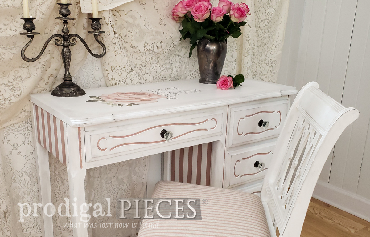 Discover how an old, discarded desk was given a french provincial makeover using HomeRight tools and a little bit of elbow grease.