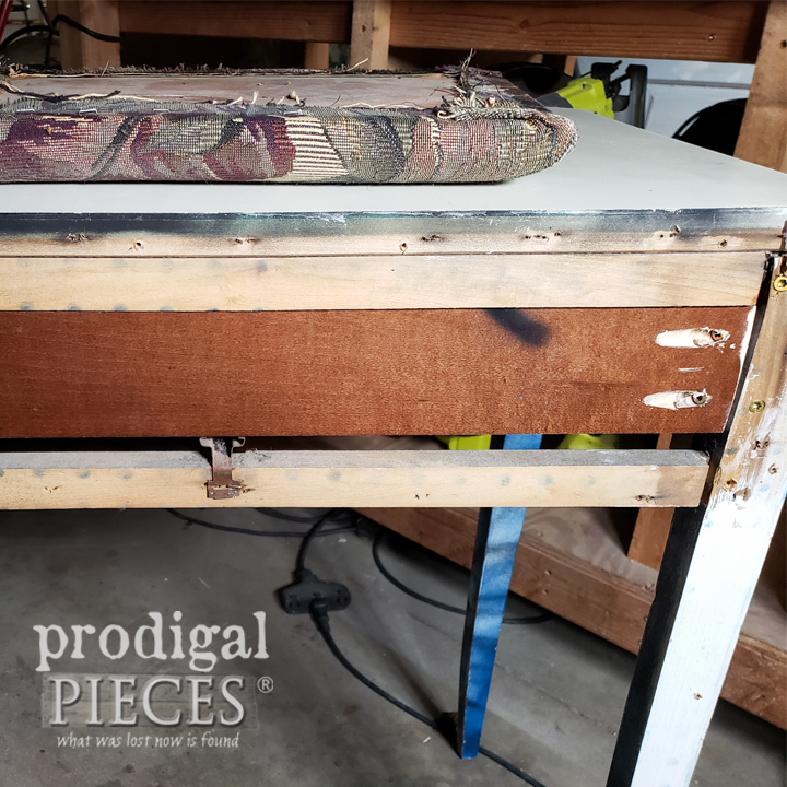 Discover how an old, discarded desk was given a french provincial makeover using HomeRight tools and a little bit of elbow grease.