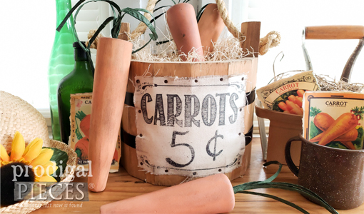 DIY Upcycled Carrots From Table Legs