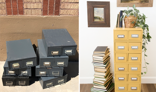 Card Cabinet Organizer Makeover