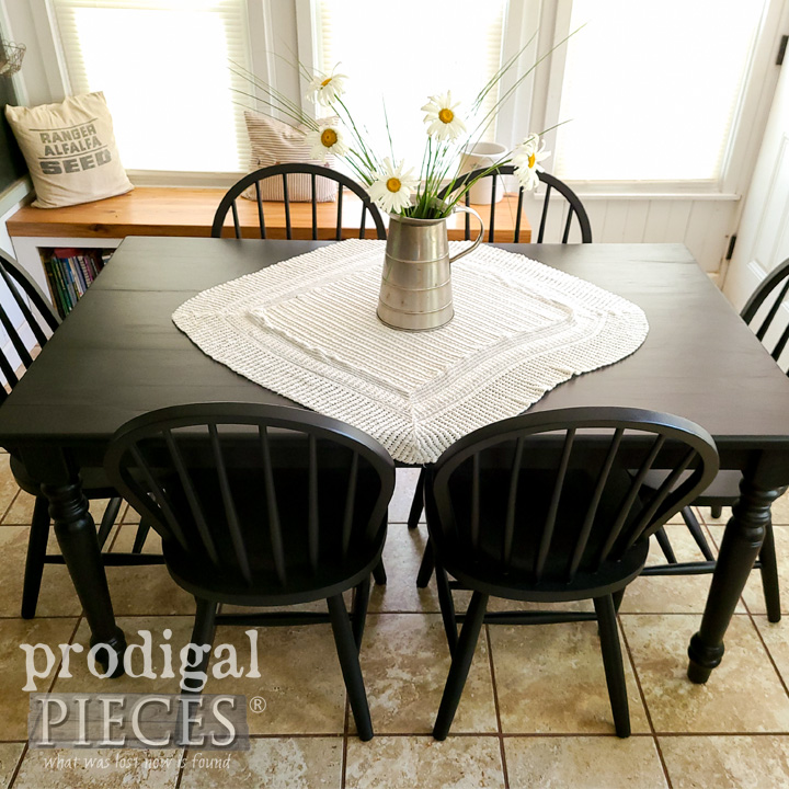 black dining set