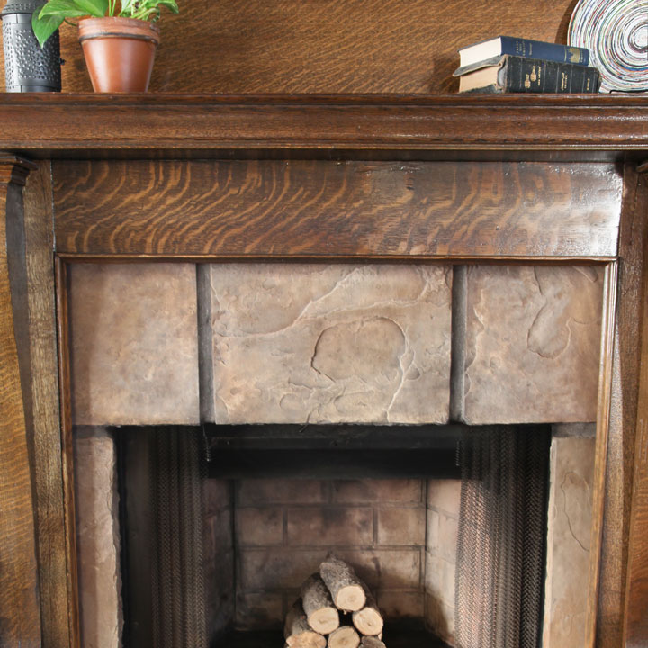 fireplace after cleaning