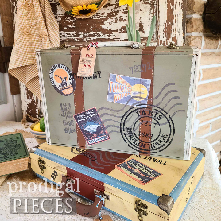 Repurposed Silverware Box to Vintage Luggage - Prodigal Pieces