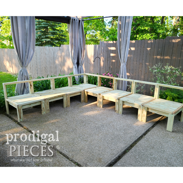 assembled outdoor sectional