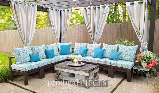 DIY Patio Sectional Sofa