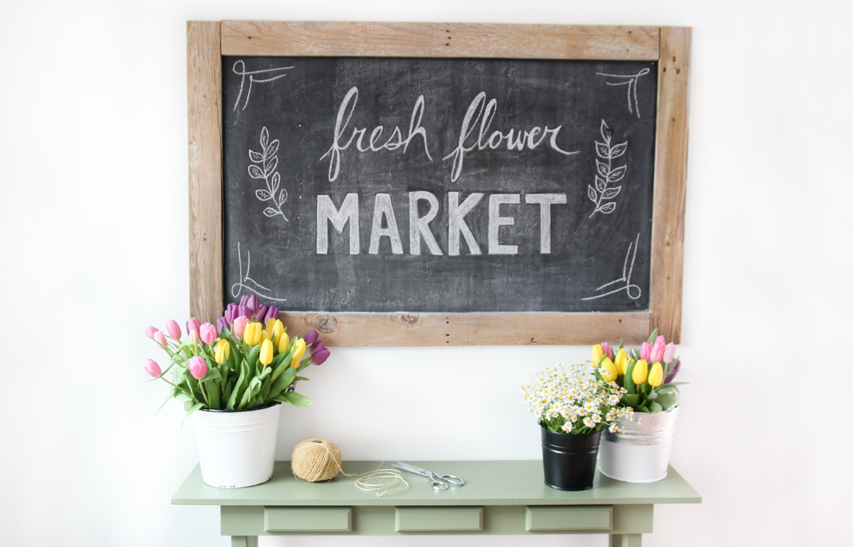 spring themed decor makeover