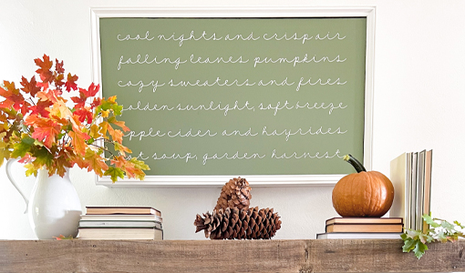 DIY Fall Sign